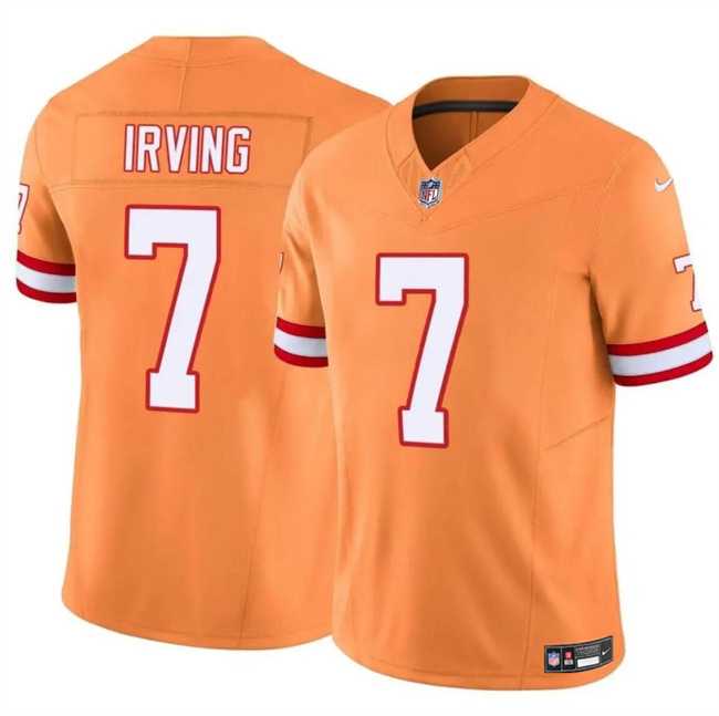 Men & Women & Youth Tampa Bay Buccaneers #7 Bucky Irving Orange F.U.S.E. Throwback Limited Stitched Jersey